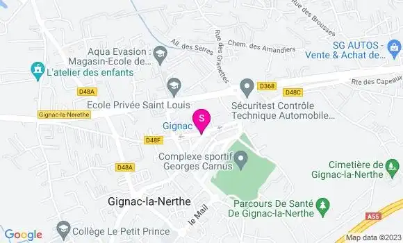Localisation Relais de la Nerthe