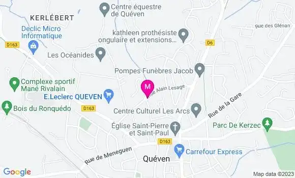 Localisation Station Leclerc