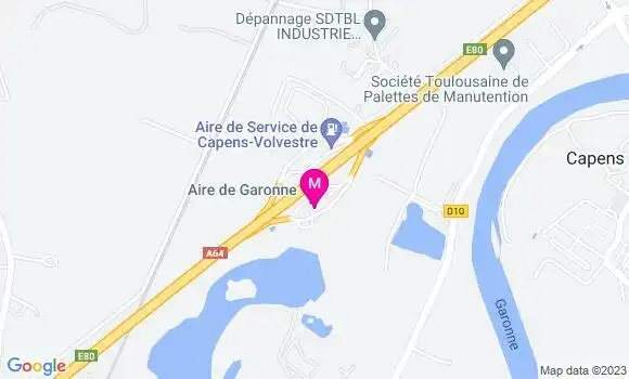 Localisation Aire de Garonne