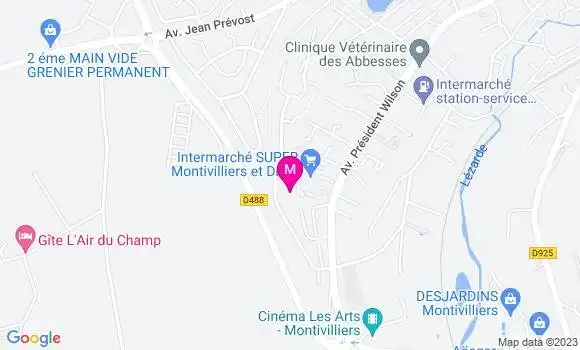 Localisation Intermarché Station