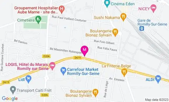Localisation Esso Express