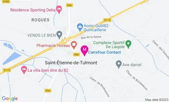 Localisation Carrefour Contact