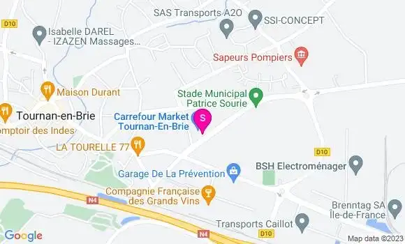 Localisation Carrefour Market
