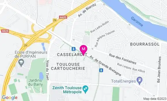 Localisation Relais Toulouse Grande Bretagne
