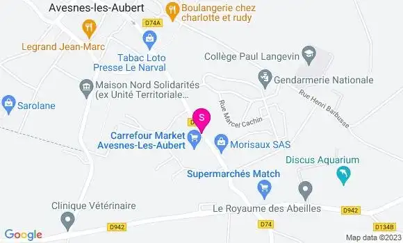 Localisation Carrefour Market