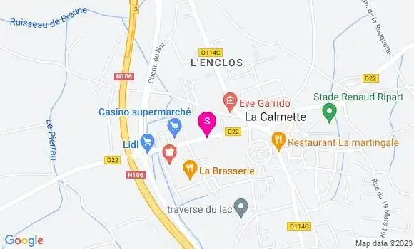 Localisation Supermarché Casino
