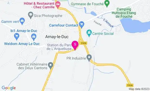 Localisation Station du Parc de l