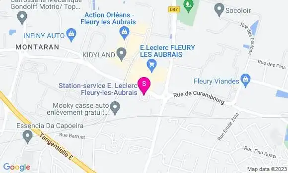 Localisation Station Service Leclerc