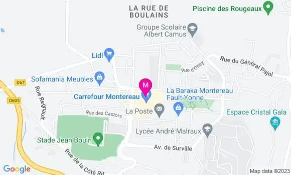 Localisation Station Carrefour