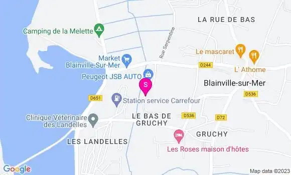 Localisation Station Carrefour