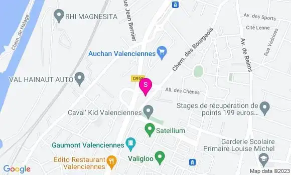 Localisation Station Auchan