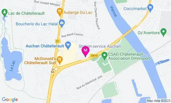 Localisation Station Auchan