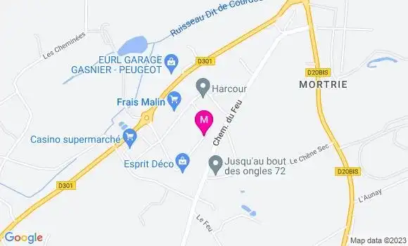 Localisation Casino Savigné