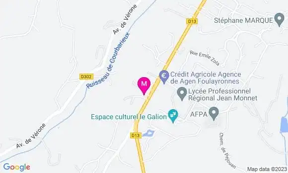 Localisation Garage du Caoulet