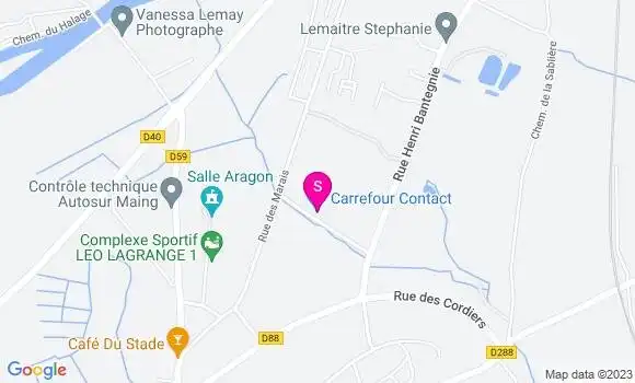 Localisation Carrefour Contact