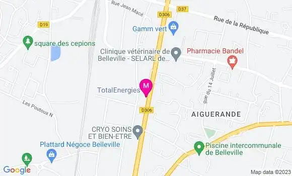 Localisation Relais du Beaujolais