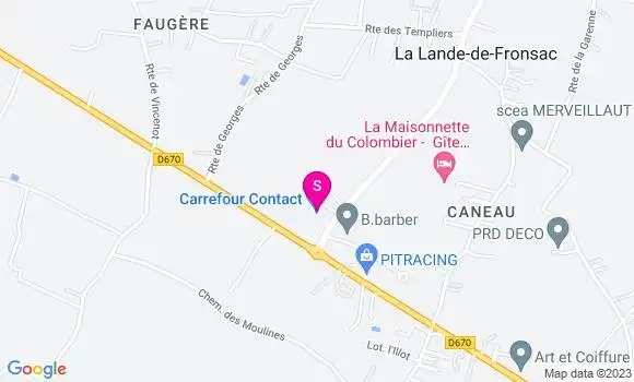 Localisation Carrefour Contact