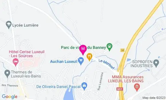 Localisation Station Auchan