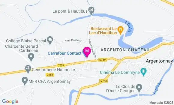 Localisation Carrefour Contact