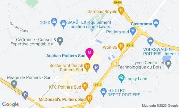 Localisation Station Auchan