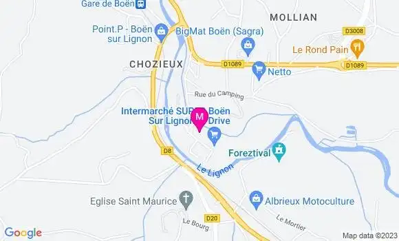Localisation Intermarché Station