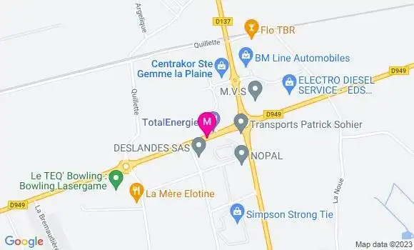 Localisation TotalEnergies