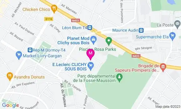 Localisation Station Leclerc