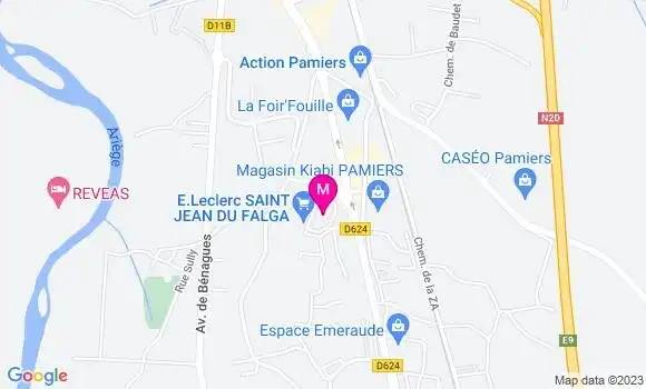 Localisation Station Leclerc
