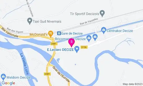 Localisation Carrefour Station