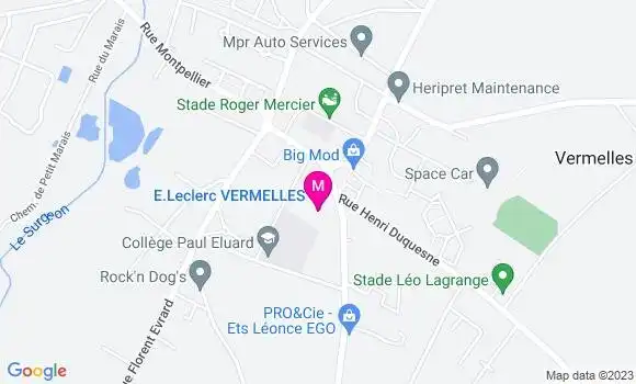 Localisation Station Leclerc