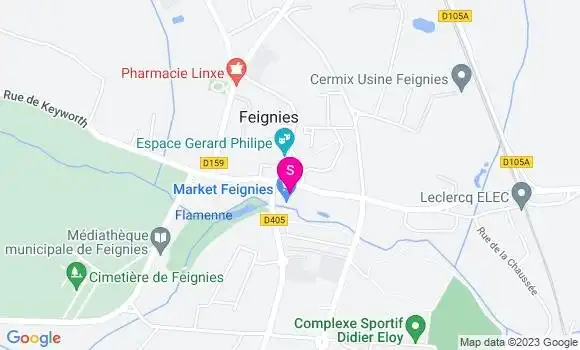 Localisation Carrefour Market