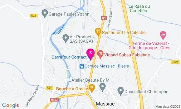 Localisation Carrefour Contact