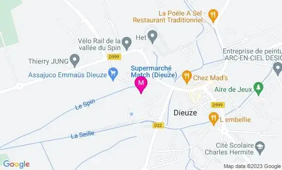 Localisation Supermarchés Match