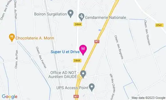 Localisation Super U