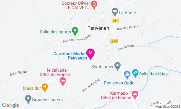Localisation Carrefour Market