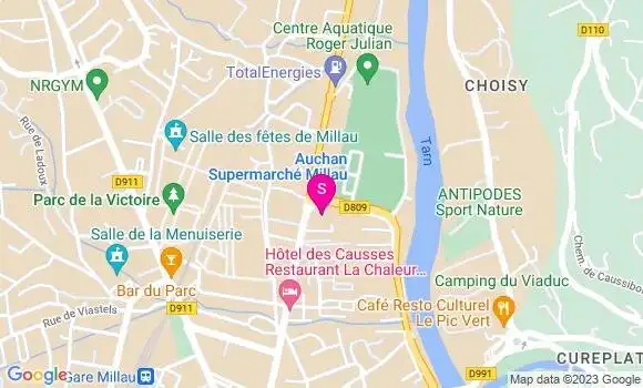Localisation Auchan Supermarché