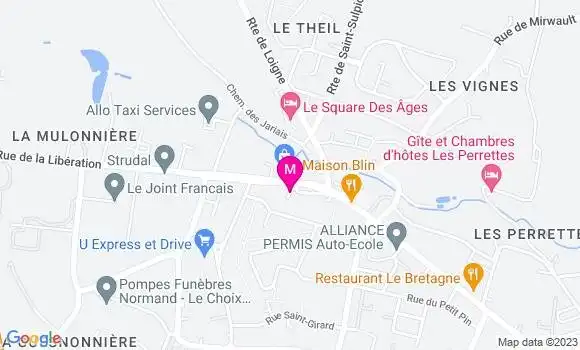 Localisation Carrefour Market