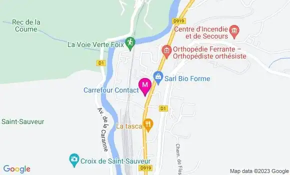 Localisation Carrefour Contact