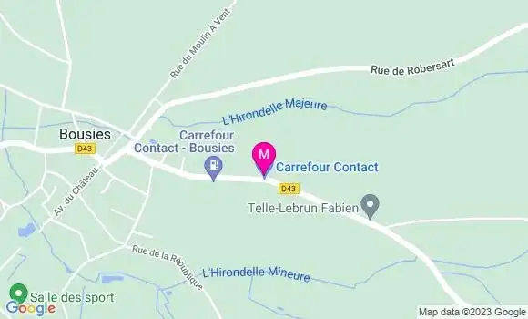 Localisation Carrefour Contact
