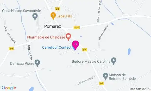 Localisation Station Carrefour