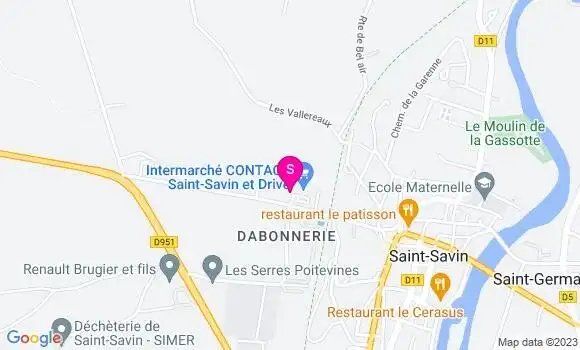 Localisation Intermarché Station