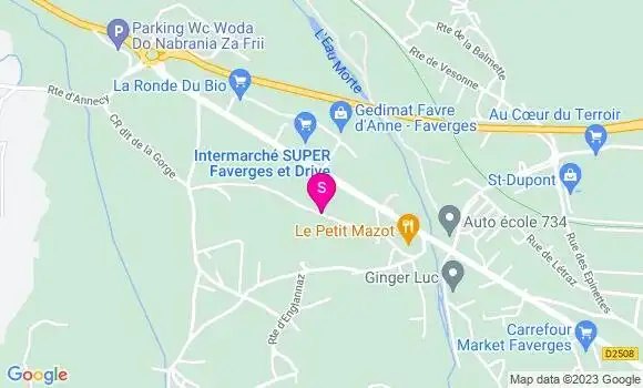 Localisation Intermarché Station