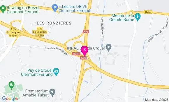 Localisation Station Leclerc La Méridienne