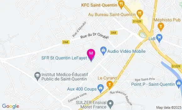 Localisation Station Auchan