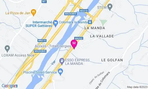 Localisation Relais les Vallées