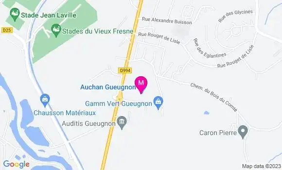 Localisation Auchan