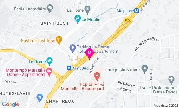 Localisation Bp Marseille S8