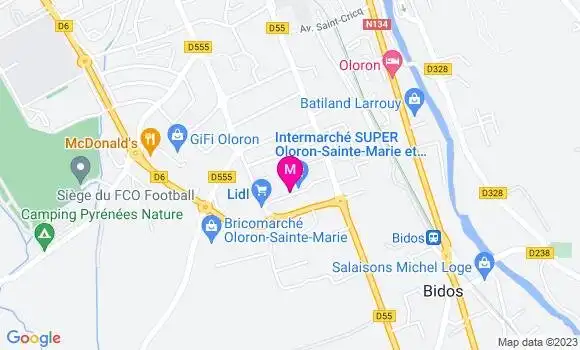 Localisation Intermarché Station