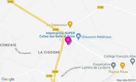 Localisation Intermarché Station