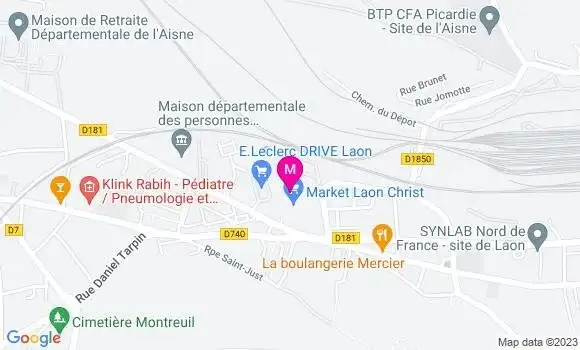 Localisation Carrefour Market
